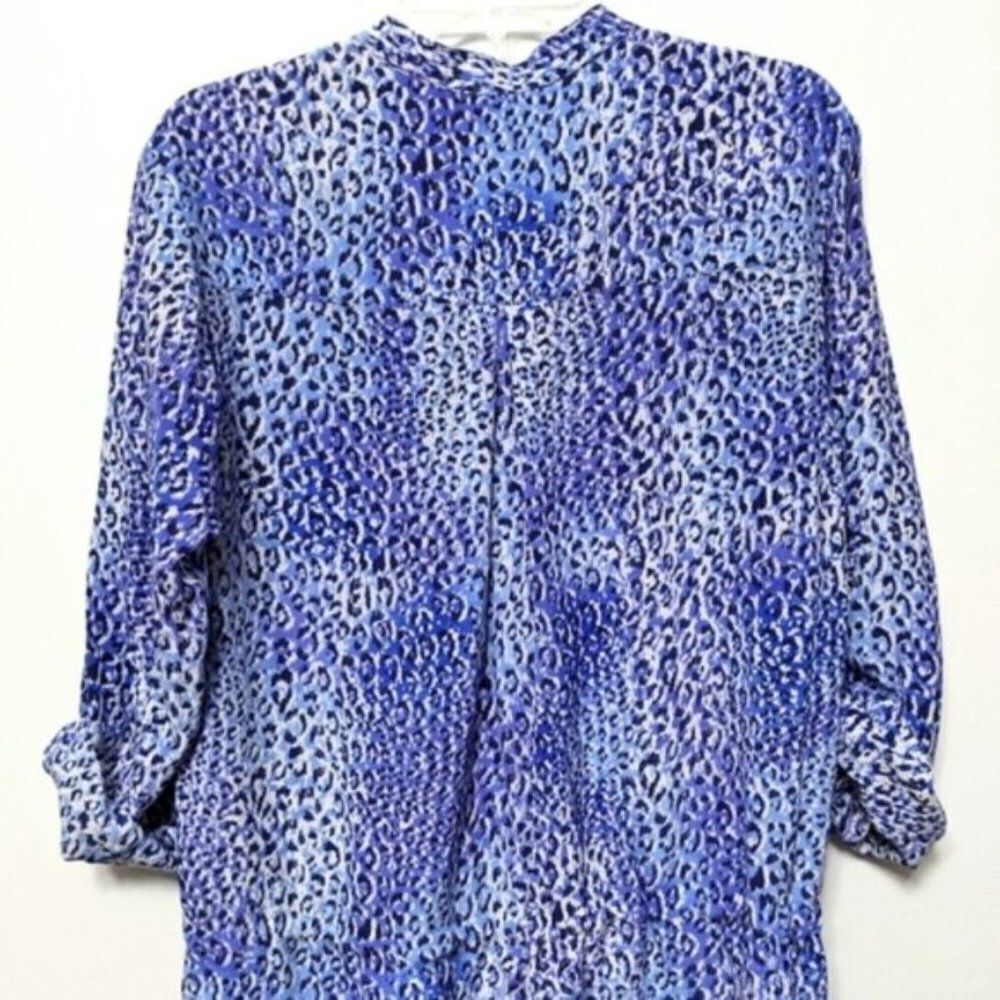 NWT REBECCA TAYLOR Leo Fever Silk Shirt Dress 6 - Picture 6 of 8